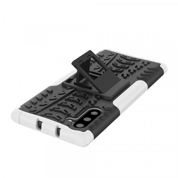 Чехол Hybrid Armor для Samsung Galaxy Note 10 (черный + белый)