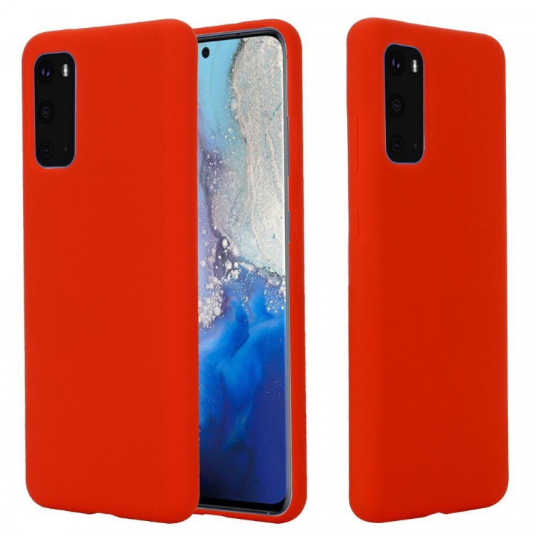 Силиконовый чехол Mobile Shell для Samsung Galaxy S20+ (Plus) (красный)
