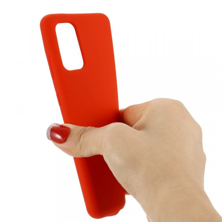 Силиконовый чехол Mobile Shell для Samsung Galaxy S20+ (Plus) (красный)