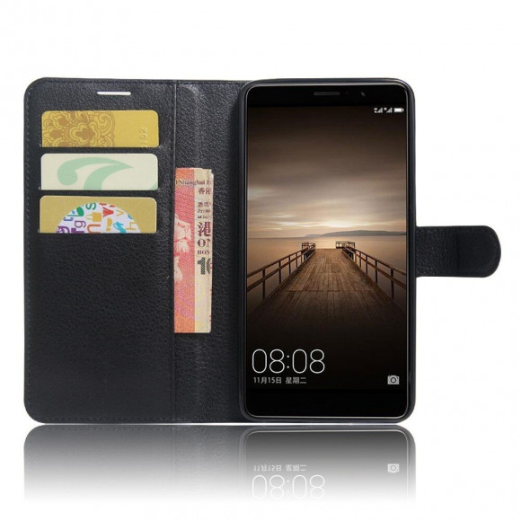 Чехол с визитницей для Huawei Mate 9 (черный)
