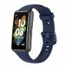 Силиконовый ремешок для Huawei Band 7 (темно-синий)