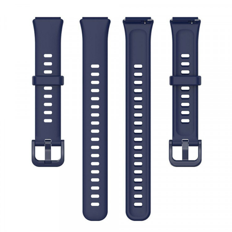 Силиконовый ремешок для Huawei Band 7 (темно-синий)