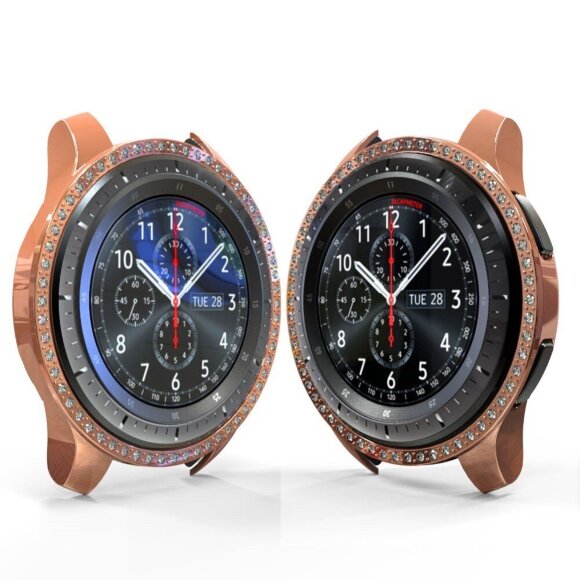 Декоративный бампер для Samsung Galaxy Watch 46мм (розовый) Декоративный бампер для Samsung Galaxy Watch 46мм (розовый)