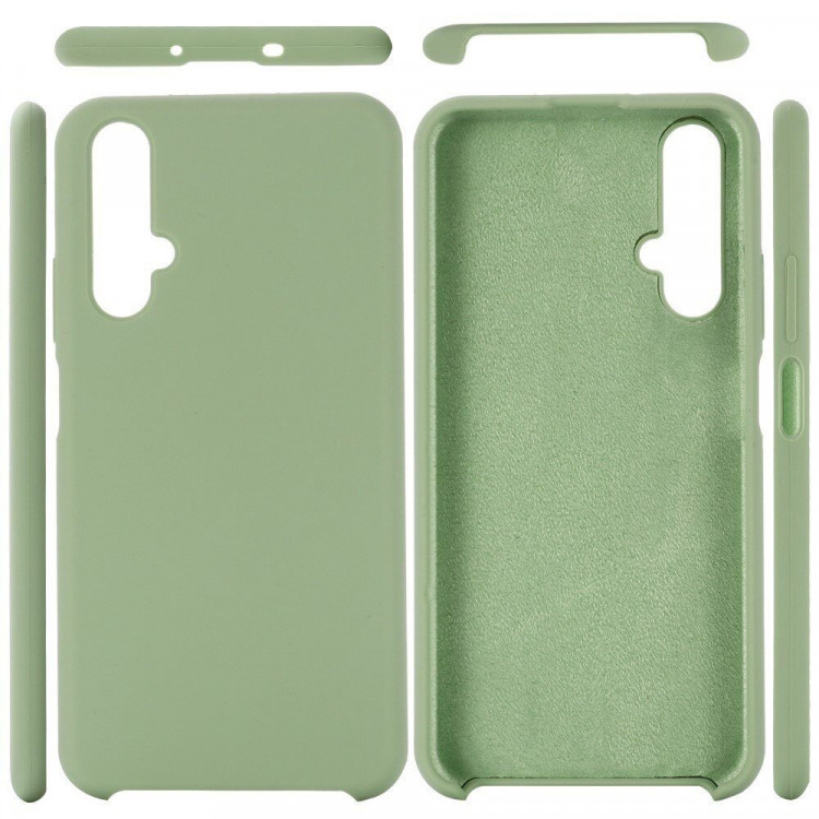 Силиконовый чехол Mobile Shell для Huawei nova 5T / Honor 20 (темно-зеленый)