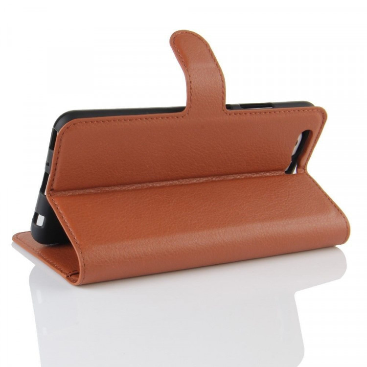 Чехол с визитницей для Huawei P10 Plus (коричневый)