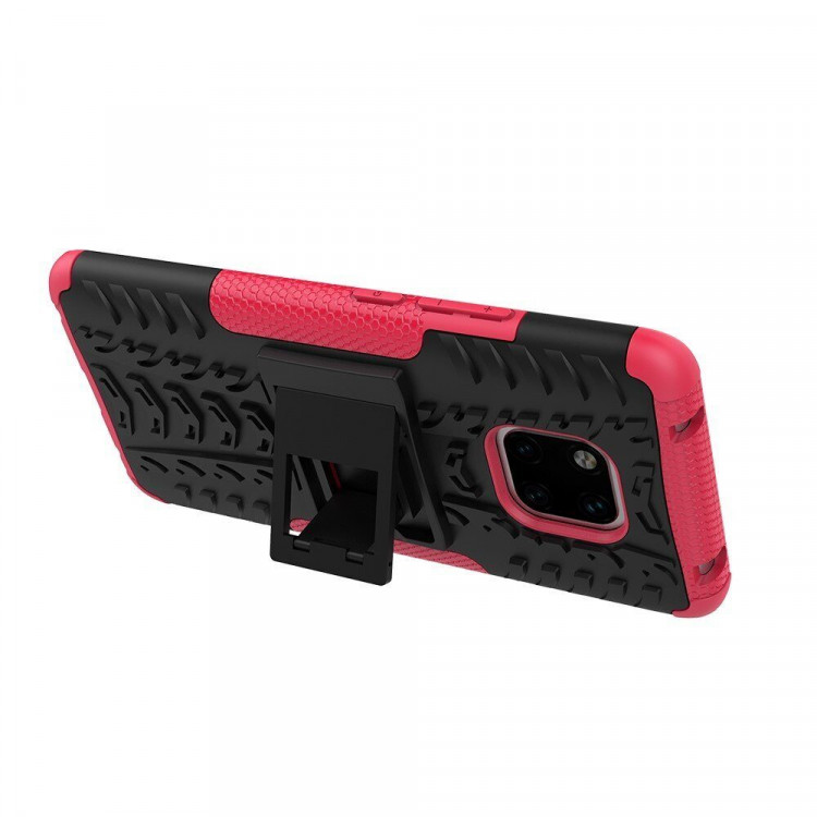 Чехол Hybrid Armor для Huawei Mate 20 Pro (черный + розовый)