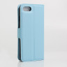 Чехол с визитницей для iPhone 7 / iPhone 8 / iPhone SE (2020) / iPhone SE (2022) (голубой)