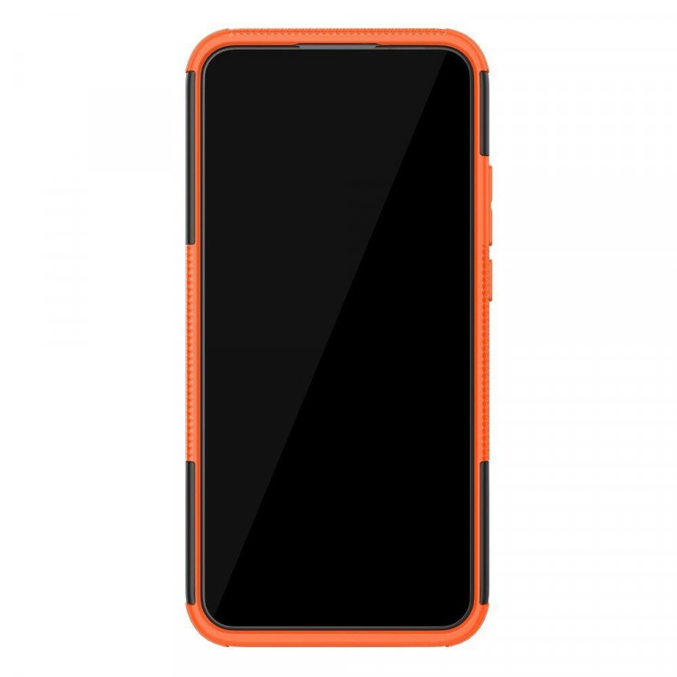 Чехол Hybrid Armor для Huawei Nova 5i Pro / Mate 30 Lite (черный + оранжевый)