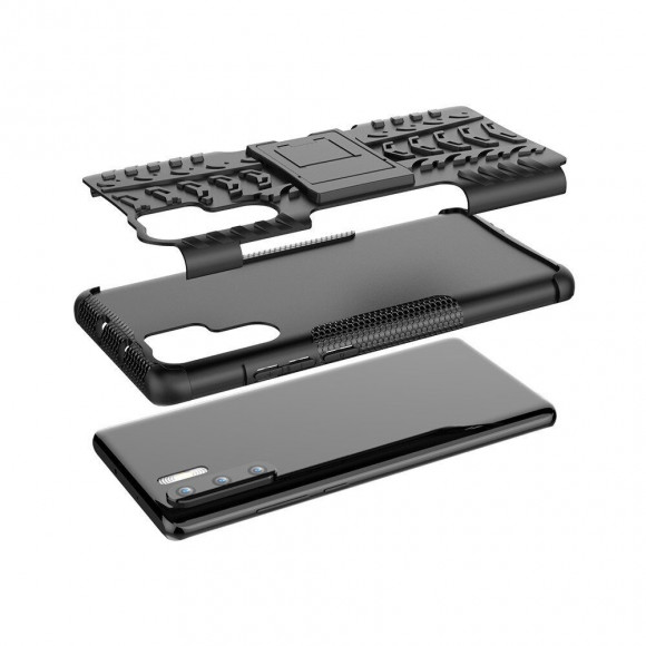 Чехол Hybrid Armor для Huawei P30 Pro (черный) Чехол Hybrid Armor для Huawei P30 Pro (черный)