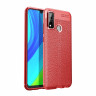Чехол-накладка Litchi Grain для Huawei P smart 2020 (красный)