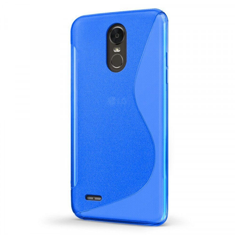 Нескользящий чехол для LG Stylus 3 M400DY (голубой)