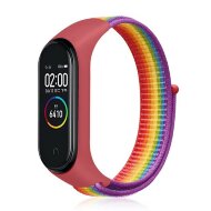 Нейлоновый ремешок для Xiaomi Mi Band 6 / Mi Band 5 / Mi Band 4 / Mi Band 3 (красный + радужный) Нейлоновый ремешок для Xiaomi Mi Band 6 / Mi Band 5 / Mi Band 4 / Mi Band 3 (красный + радужный)