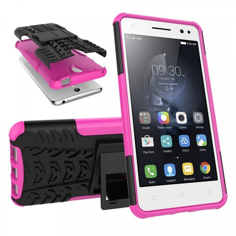 Чехол Hybrid Armor для Lenovo Vibe S1 (черный + розовый)