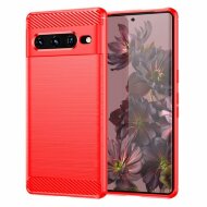 Чехол-накладка Carbon Fibre для Google Pixel 7 Pro (красный) Чехол-накладка Carbon Fibre для Google Pixel 7 Pro (красный)