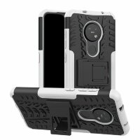 Чехол Hybrid Armor для Nokia 7.2 / Nokia 6.2 (черный + белый)