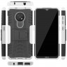 Чехол Hybrid Armor для Nokia 7.2 / Nokia 6.2 (черный + белый)