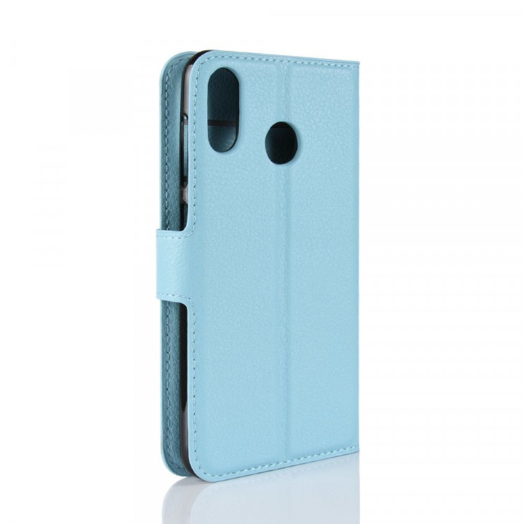 Чехол с визитницей для Asus ZenFone Max (M1) ZB555KL (голубой)