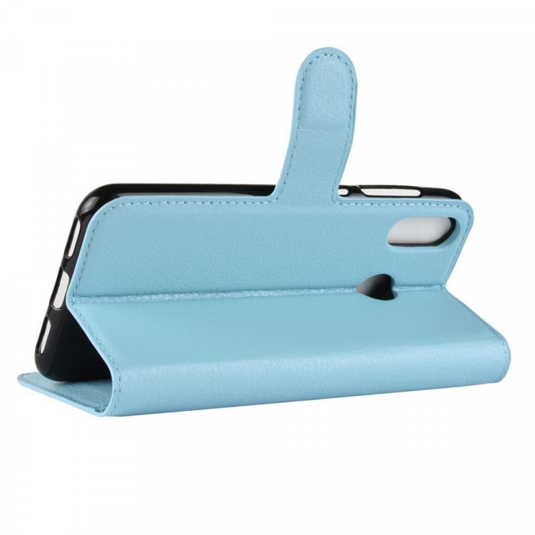 Чехол с визитницей для Asus ZenFone Max (M1) ZB555KL (голубой)