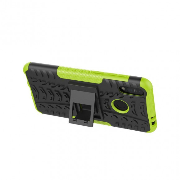 Чехол Hybrid Armor для ASUS Zenfone Max (M2) ZB633KL (черный + зеленый) Чехол Hybrid Armor для ASUS Zenfone Max (M2) ZB633KL (черный + зеленый)