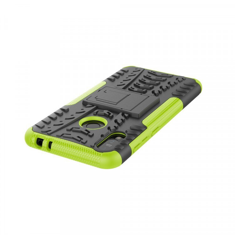 Чехол Hybrid Armor для ASUS Zenfone Max (M2) ZB633KL (черный + зеленый)