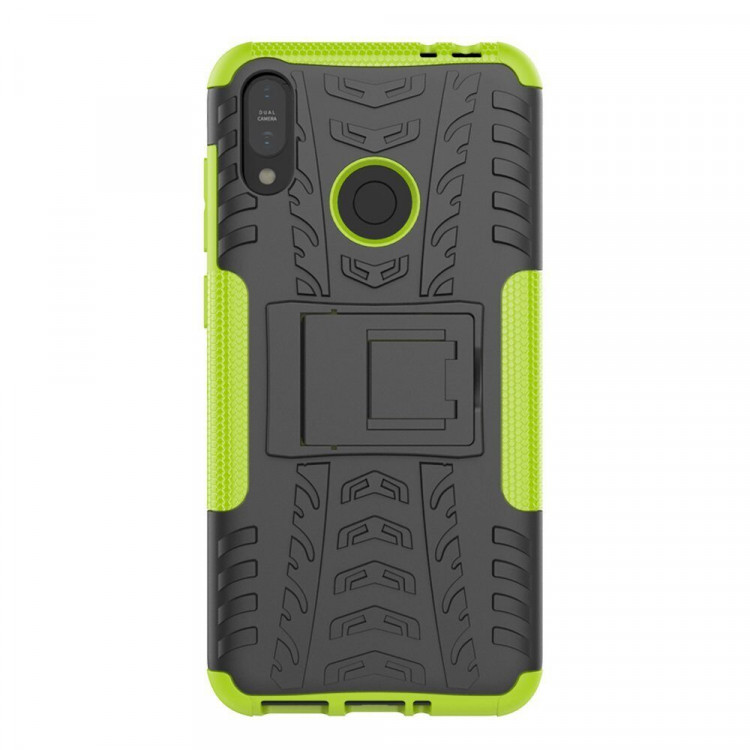 Чехол Hybrid Armor для ASUS Zenfone Max (M2) ZB633KL (черный + зеленый)