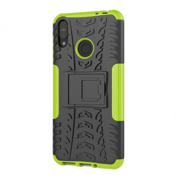Чехол Hybrid Armor для ASUS Zenfone Max (M2) ZB633KL (черный + зеленый) Чехол Hybrid Armor для ASUS Zenfone Max (M2) ZB633KL (черный + зеленый)