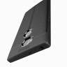 Чехол-накладка Litchi Grain для Sony Xperia XA2 Ultra (черный)