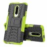 Чехол Hybrid Armor для OnePlus 7 Pro (черный + зеленый)