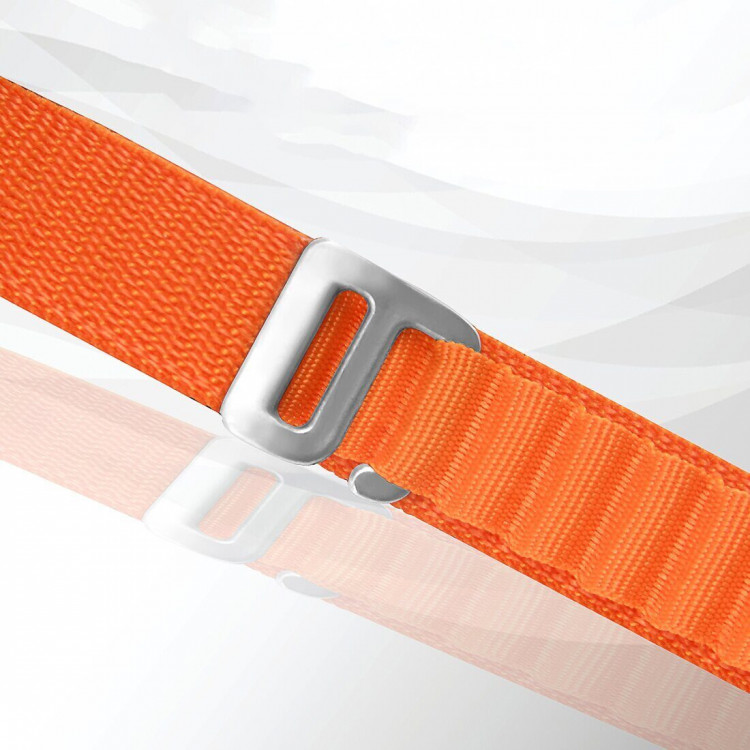 Ремешок Альпийская петля для Xiaomi Mi Band 7 / Mi Band 6 / Mi Band 5 / Mi Band 4 / Mi Band 3 (белый + радужный)