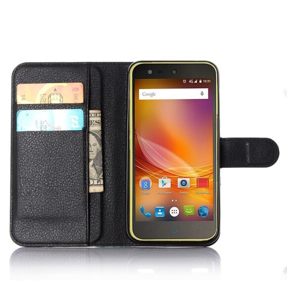 Чехол с визитницей для ZTE Blade X5 (черный)