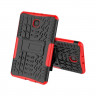 Чехол Hybrid Armor для Samsung Galaxy Tab A 8.0 (2018) SM-T387 (черный + красный)