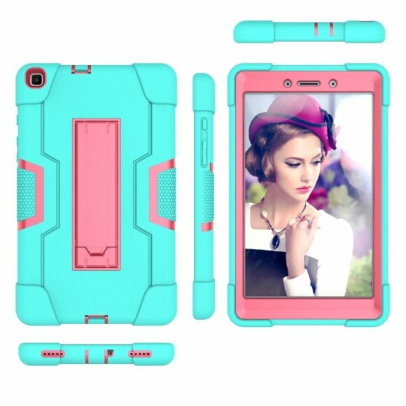 Гибридный TPU чехол для Samsung Galaxy Tab A 8.0 (2019) T290 / T295 (голубой + розовый) Гибридный TPU чехол для Samsung Galaxy Tab A 8.0 (2019) T290 / T295 (голубой + розовый)