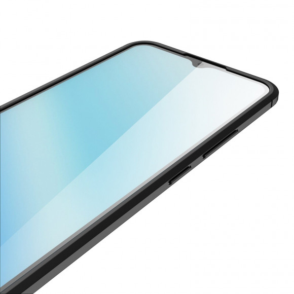 Чехол-накладка Litchi Grain для Realme C21 (темно-синий)