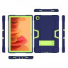 Гибридный TPU чехол для Samsung Galaxy Tab A7 (2020), Galaxy Tab A7 (2022) SM-T500, SM-T505, SM-T509 - 10,4 дюйма (темно-синий+зеленый)