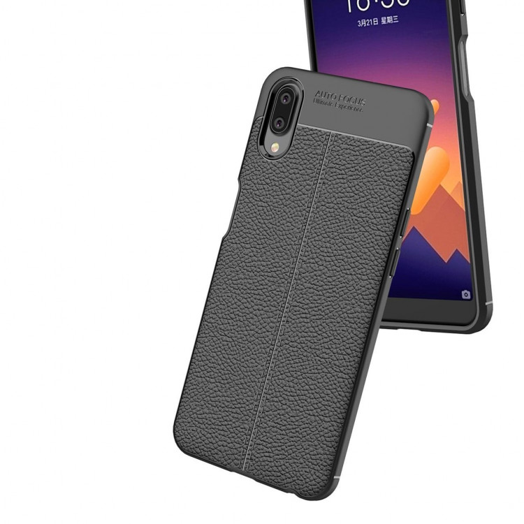 Чехол-накладка Litchi Grain для Meizu E3 (черный)