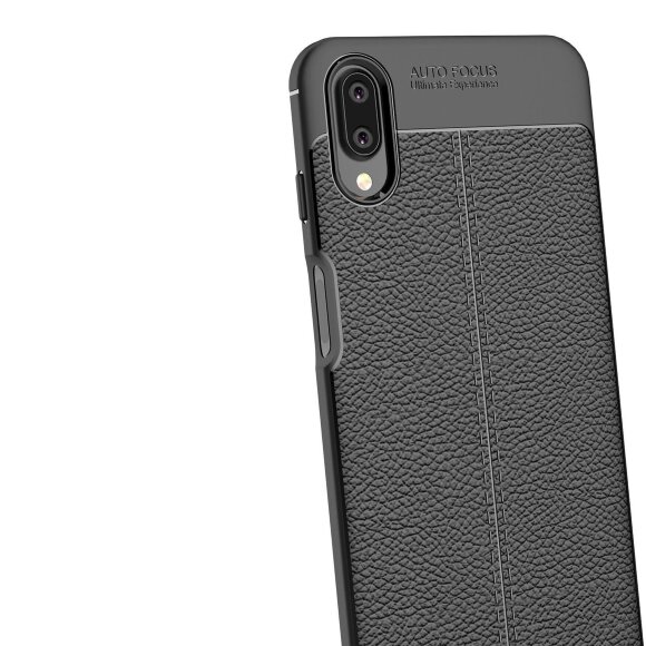 Чехол-накладка Litchi Grain для Meizu E3 (черный)