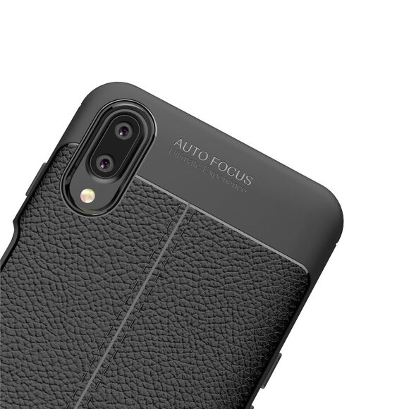 Чехол-накладка Litchi Grain для Meizu E3 (черный)