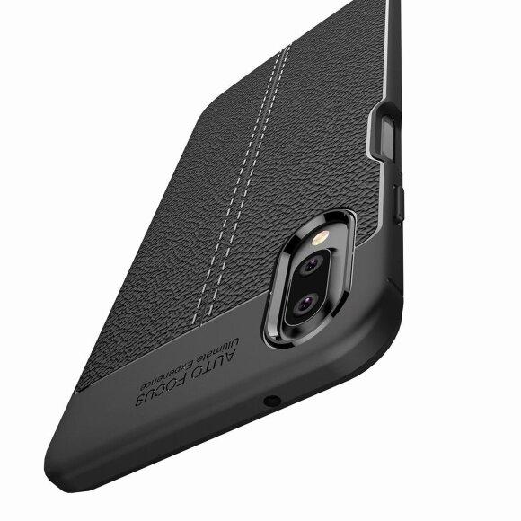 Чехол-накладка Litchi Grain для Meizu E3 (черный)