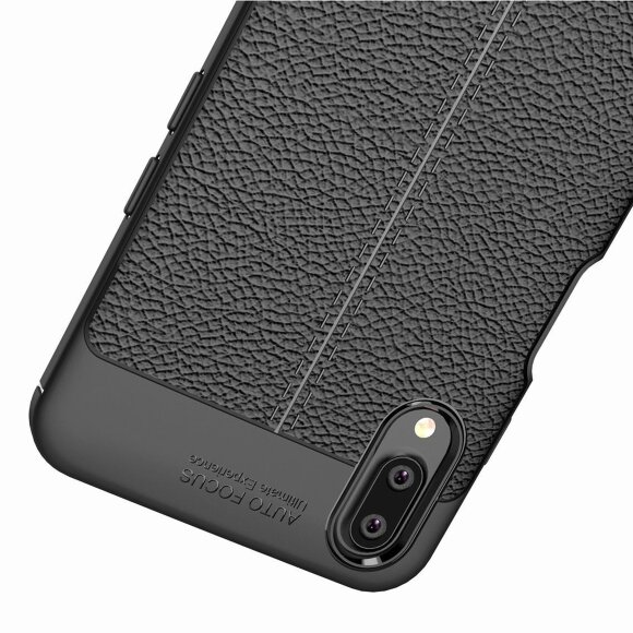 Чехол-накладка Litchi Grain для Meizu E3 (черный)