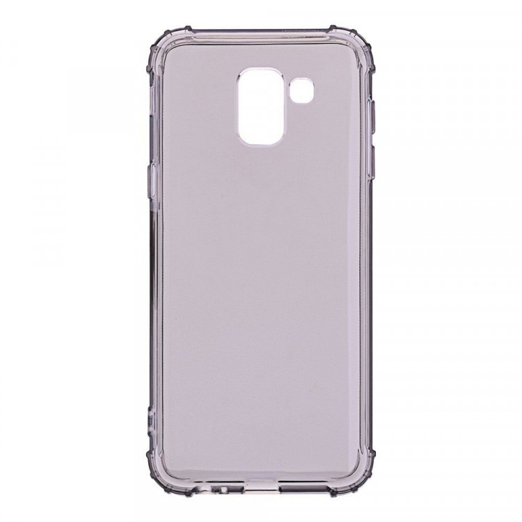 Силиконовый чехол с усиленными бортиками для Samsung Galaxy J6 (2018) (черный)