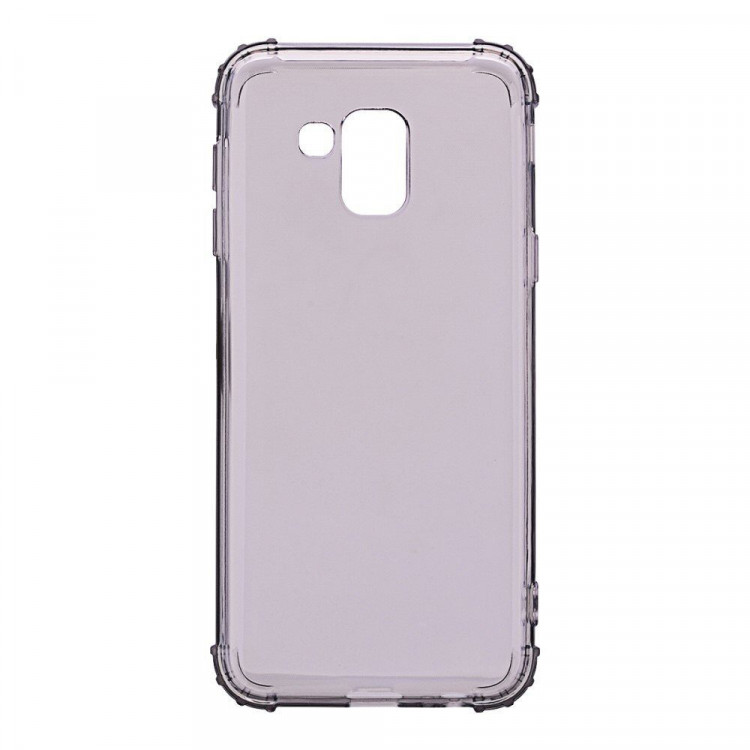 Силиконовый чехол с усиленными бортиками для Samsung Galaxy J6 (2018) (черный)