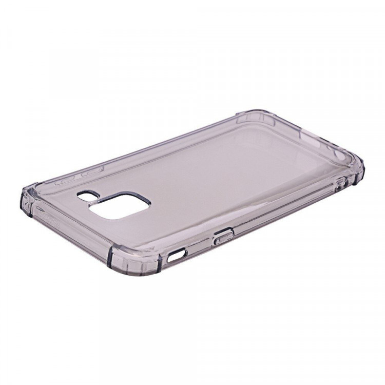 Силиконовый чехол с усиленными бортиками для Samsung Galaxy J6 (2018) (черный)