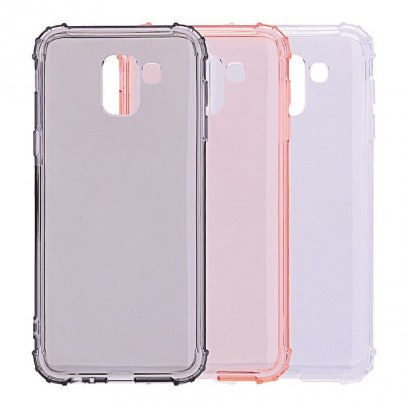 Силиконовый чехол с усиленными бортиками для Samsung Galaxy J6 (2018) (черный) Силиконовый чехол с усиленными бортиками для Samsung Galaxy J6 (2018) (черный)