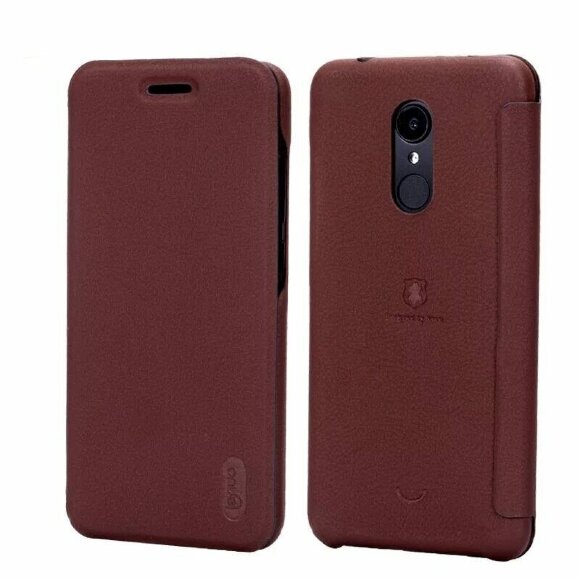 Чехол LENUO для Xiaomi Redmi 5 (коричневый)