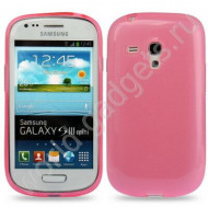 Пластиковый TPU чехол для Samsung Galaxy S3 mini / i8190 (розовый)