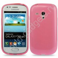 Пластиковый TPU чехол для Samsung Galaxy S3 mini / i8190 (розовый)