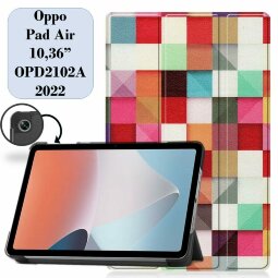 Чехол Smart Case для Oppo Pad Air (Colorful Grids)