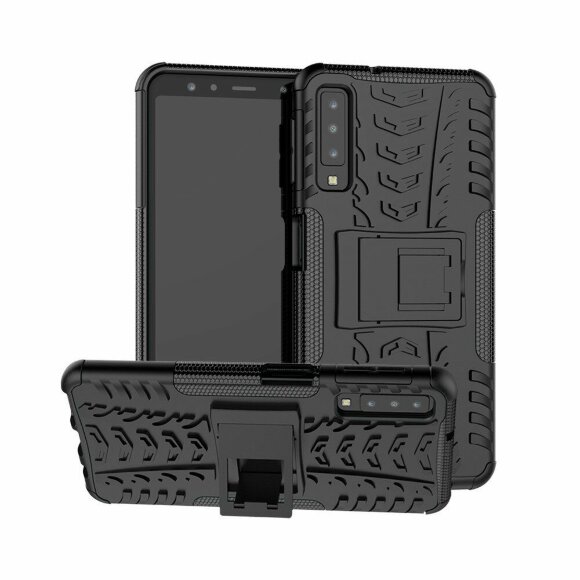 Чехол Hybrid Armor для Samsung Galaxy A7 (2018) (черный)