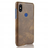 Чехол Litchi Texture для Xiaomi Mi Mix 3 (коричневый)
