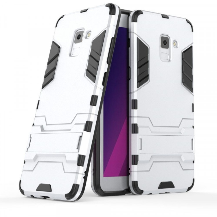 Чехол Duty Armor для Samsung Galaxy A8 (2018) (серебряный)